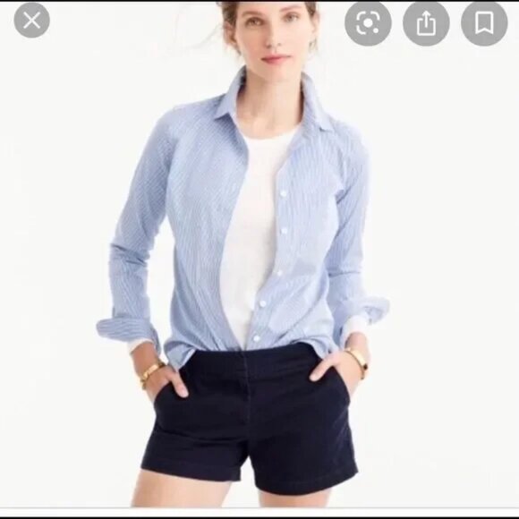 J. Crew Broken-In Chino Shorts in Navy Size 2 - Picture 2 of 9